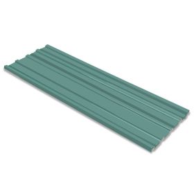 Roof Panels 12 pcs Galvanized Steel Green