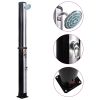 Outdoor Solar Shower with Shower Head and Faucet 10.6 gal