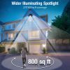 Solar Flood Light Outdoor 218 LED 2000LM;  6500K - 270Â°Adjustable 3 Heads Solar Light;  Motion Sensor 26ft;  Waterproof IP65 Solar Powered