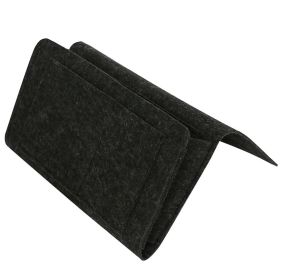 Simple Sofa And Bedside Felt Storage Bag (Option: Dark Gray-27x22x8cm)