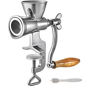 Home Or Commercial Manual Grain Mill Stainless Steel Manual Coffee Grinder And Can Opener Manual Jar Lid Gripper Tools (Color: Stainless Steel)